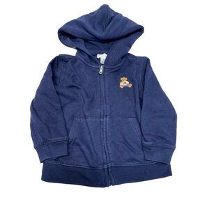 Ralph Lauren Baby Full Zip Navy Hoodie Polo Bear 18 Month
